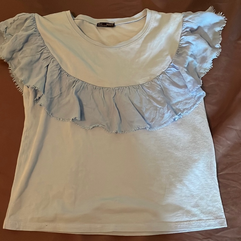 Girls Zara ruffle top